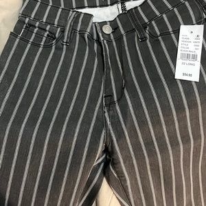 Black and White striped Pacsun jeans